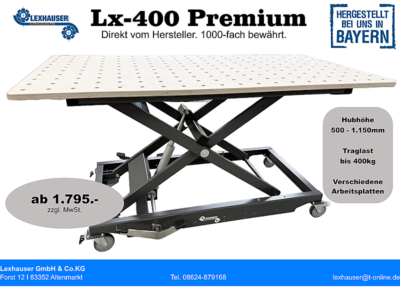 Lx-400 Premium - Arbeitstisch, Hubtisch