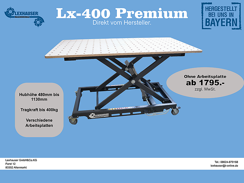 Lx-400 Premium - Arbeitstisch, Hubtisch